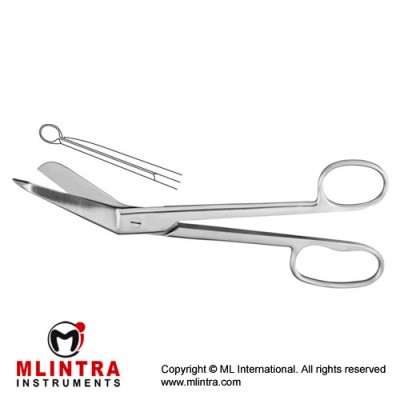Lister Bandage Scissor One Large Ring Stainless Steel, 21 cm - 8 1/4"